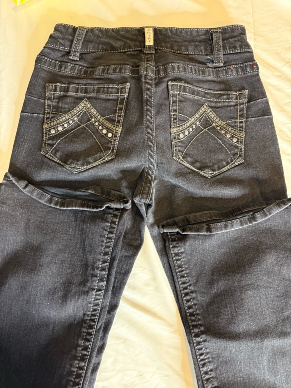 Ariat Women's Dark Gray Boot Cut Jeans with Embellished Back Pockets